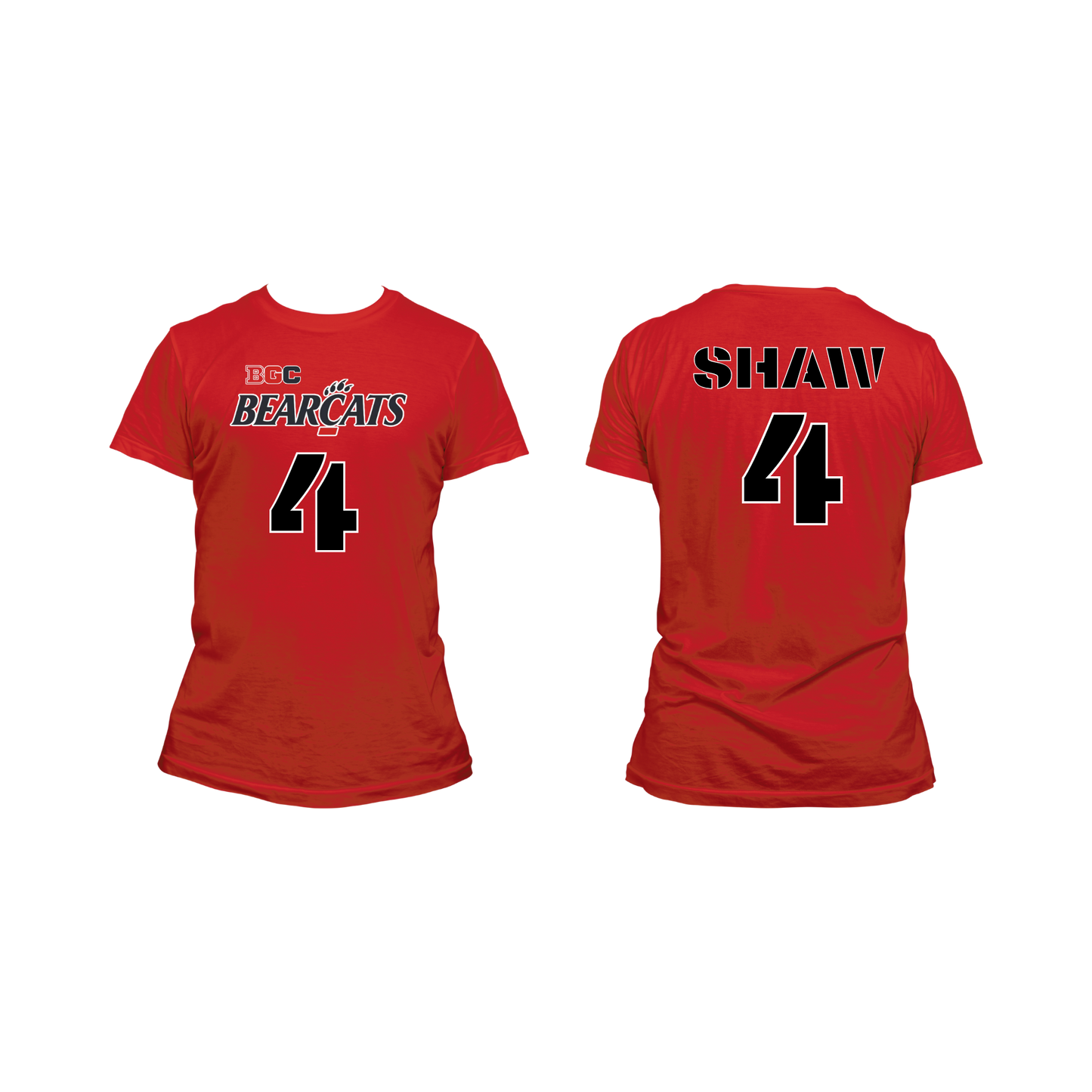 Personalized Bearcat Tee-Custom Name & Number